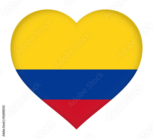 Flag of Colombia Heart Free Download Flag of Colombia Heart - GFXLoad