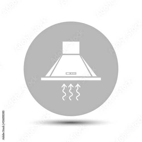 extractor icon vector on a gray background