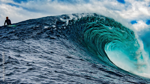 Fotografia Big Wave Surfer at Shipstern Bluff