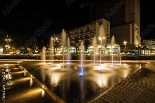 Night view of business center of Lido di Jesolo near Venice, Veneto region, Italy. © Neonyn