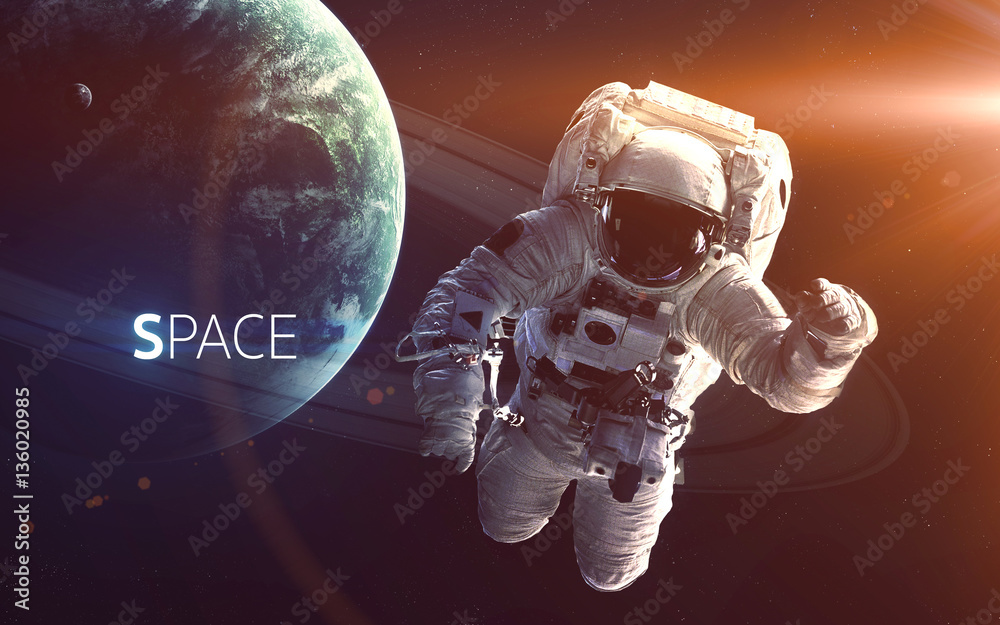 Fototapeta premium Cosmic art, science fiction wallpaper. Beauty of deep space. Billions of galaxies in the universe. Elements of this image furnished by NASA