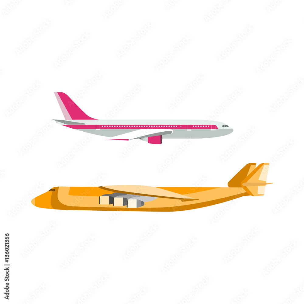 Airplane vector illustration. Airplane vector illustration.