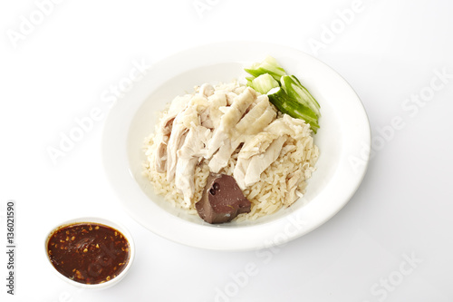 Steam Chicken with Rice