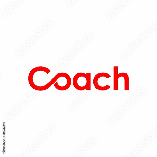 Coach Infinity Letter Logo Vector