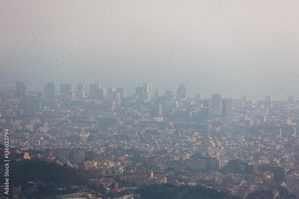 Smog over Barcelona