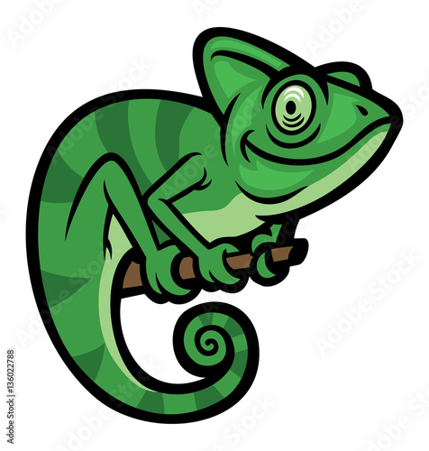 Smiling happy Chameleon