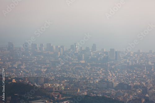 Smog over Barcelona