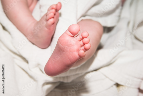 Adorable baby feet