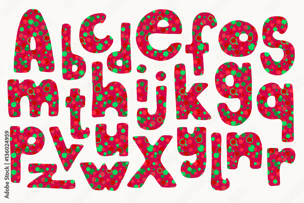 Hand drawn summer letters Hand drawn summer letters
