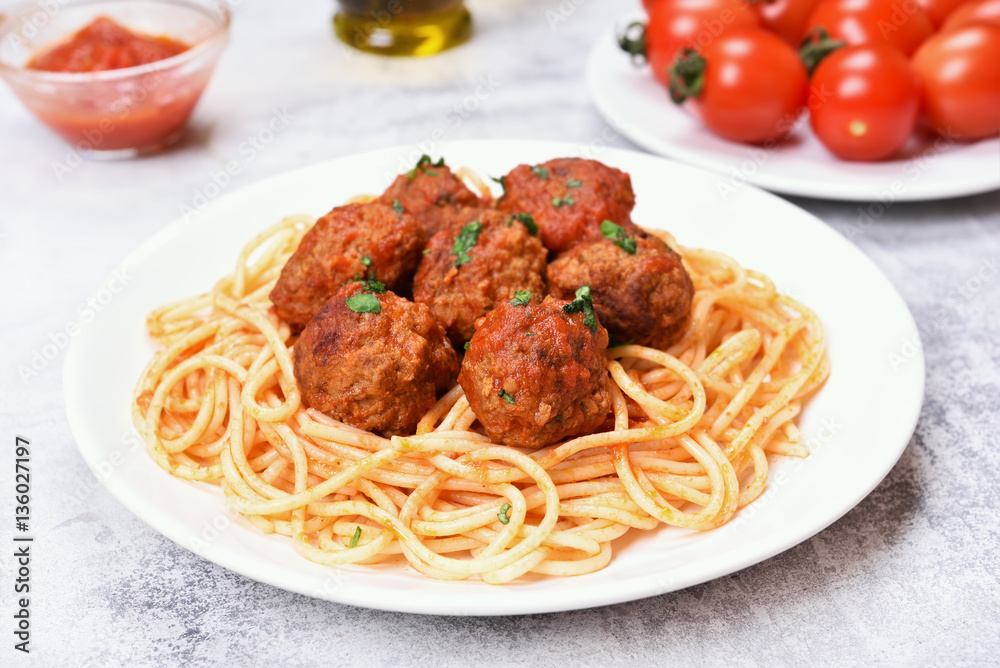 Meatballs and spaghetti Meatballs and spaghetti