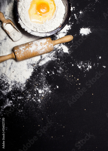 Ingredients and utensils for the preparation of bakery products