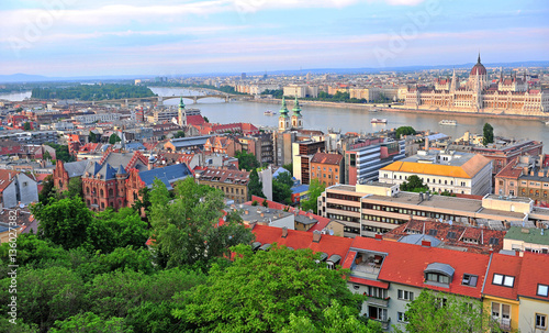 Panorama of Budapest city, Hungary