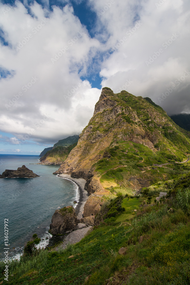 Evergreen landscape of Madeira island, Portugal