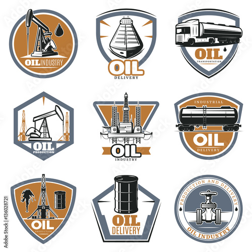 Colorful Oil Extraction Labels