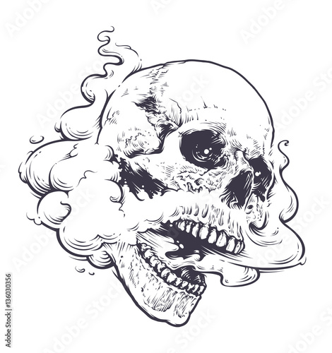 Vaping Skull Art