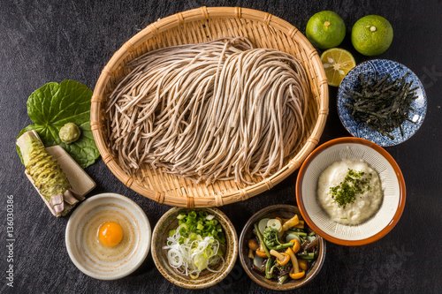 Foto うちたて新そば Newly made raw soba Japanese foods