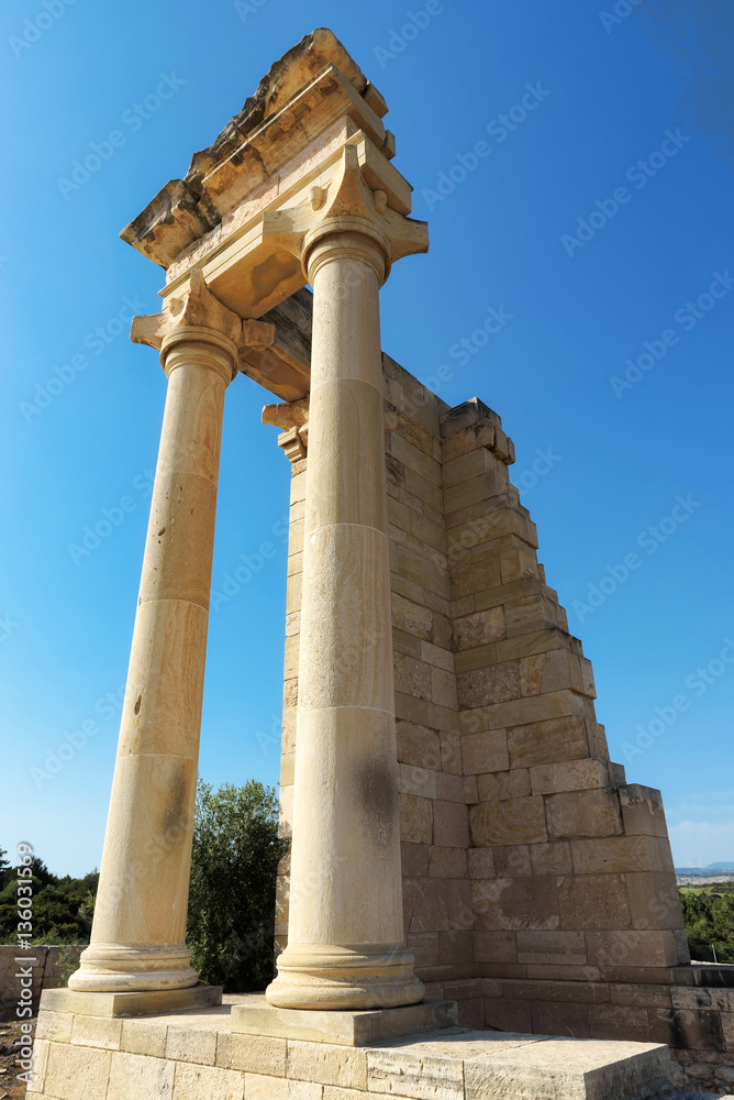 Ruins of the ancient Apollo Hylates sanctuary and temple, Limassol, Cyprus, 
