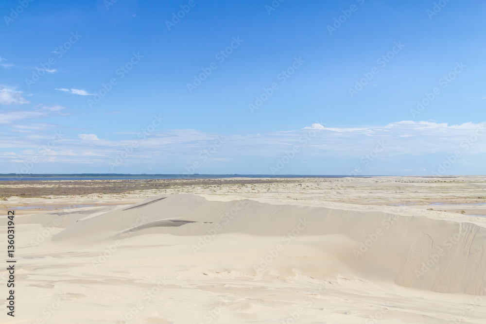 Dunes in the Lagoa do Peixe lake