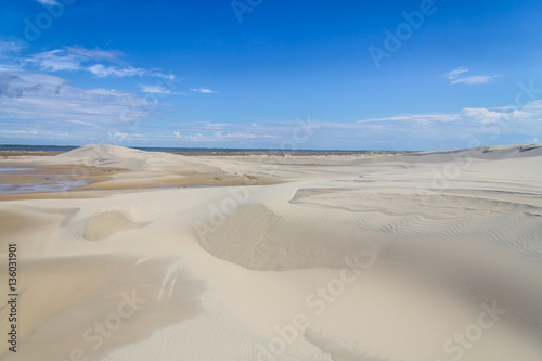 Dunes in the Lagoa do Peixe lake