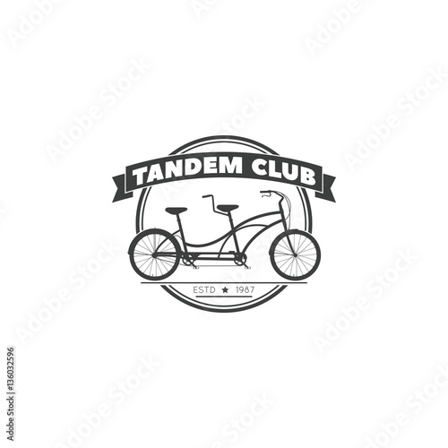 Vector illustration of the logo "Tandem club".