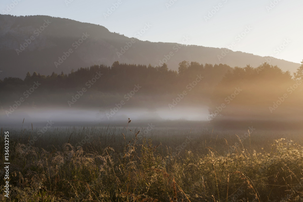Fototapeta premium Landschaft in Kaernten, Oesterreich