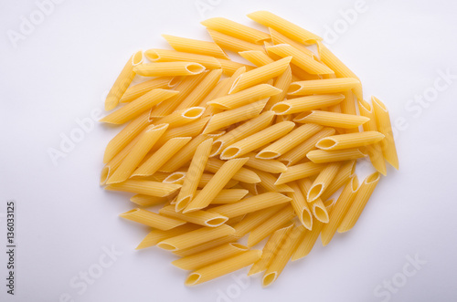 pasta on a white background