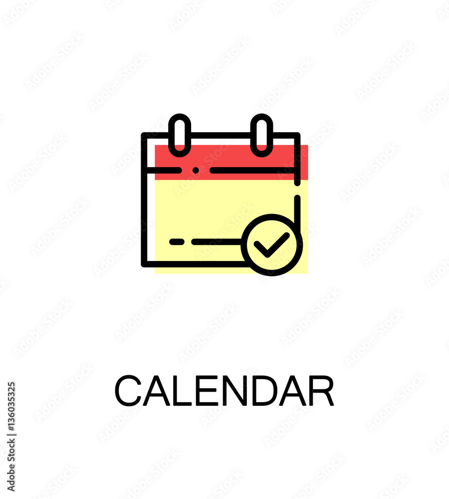 Calendar flat icon Calendar flat icon