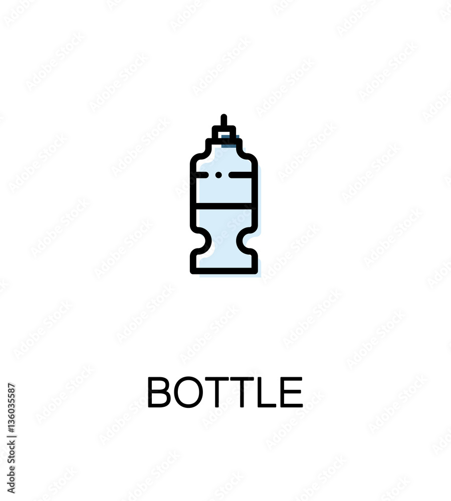 Bottle flat icon Bottle flat icon