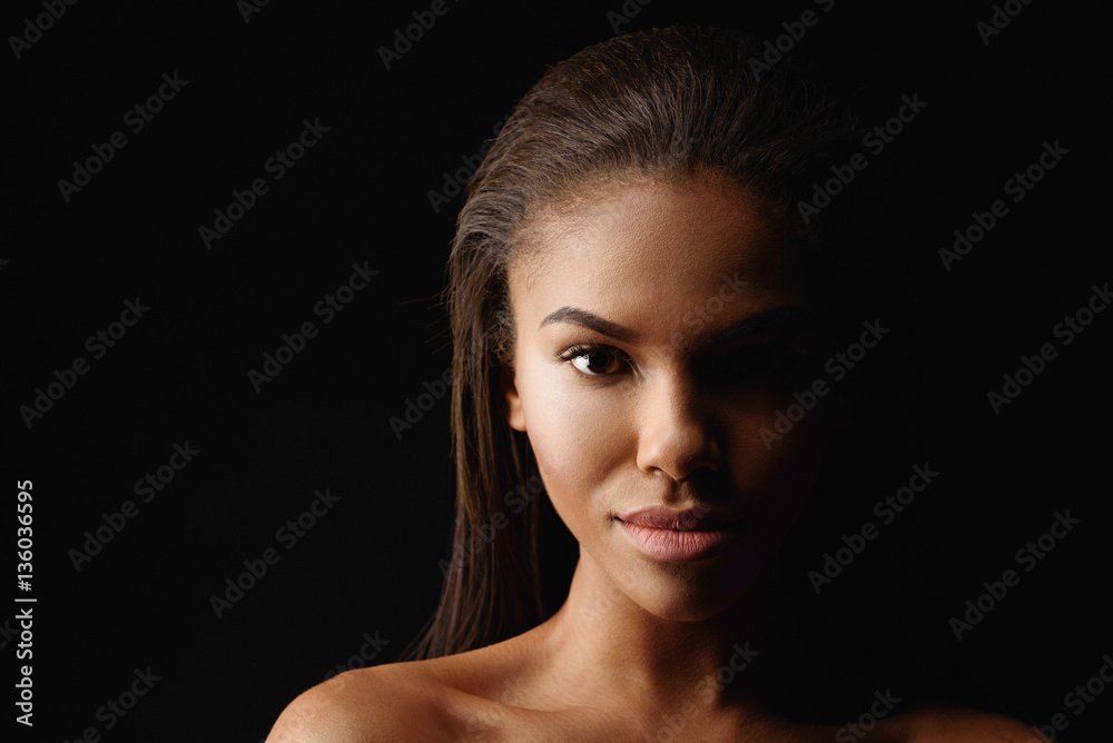 Seductive woman expressing her confidence Seductive woman expressing her confidence