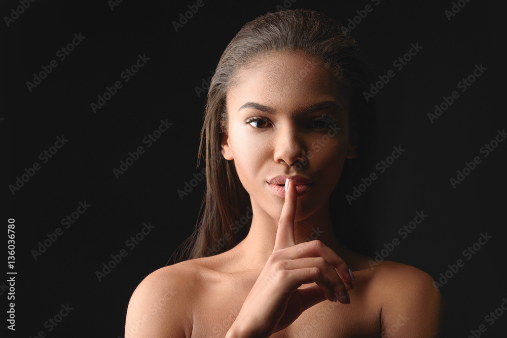 © Yakobchuk Olena - Cute girl gesturing with sensuality