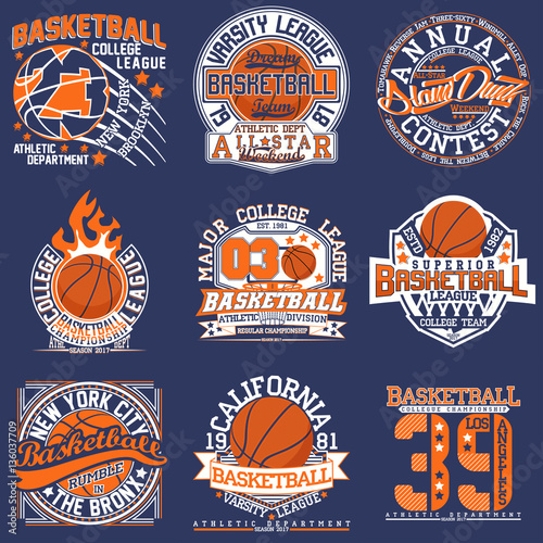 set of tee shirt print design