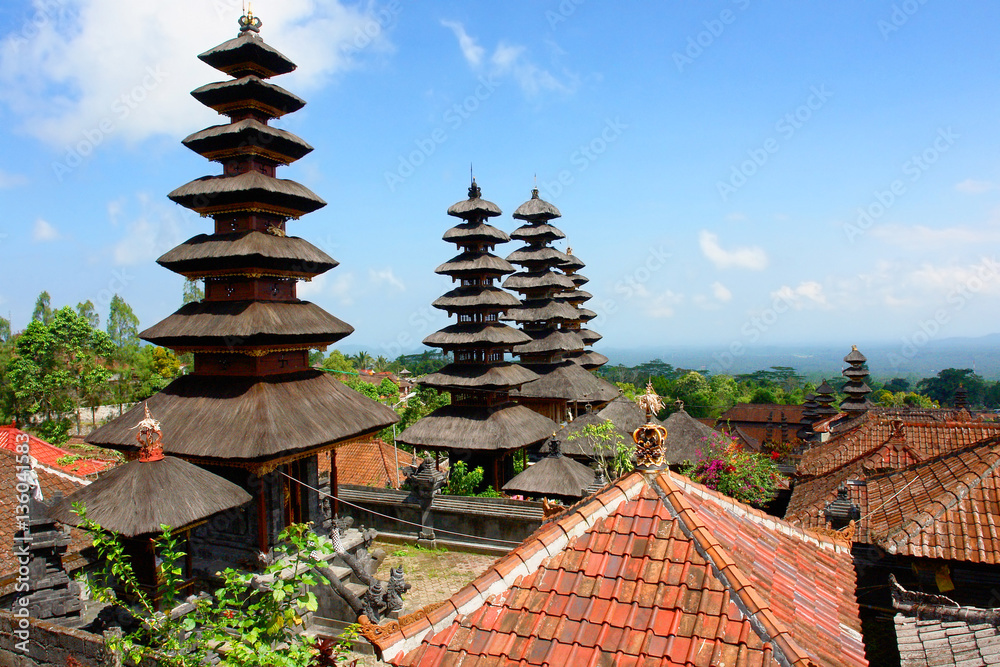 Pura Besakih - temple complex in the village of Besakih in eastern Bali, Indonesia
Pura Besakih - temple complex in the village of Besakih in eastern Bali, Indonesia