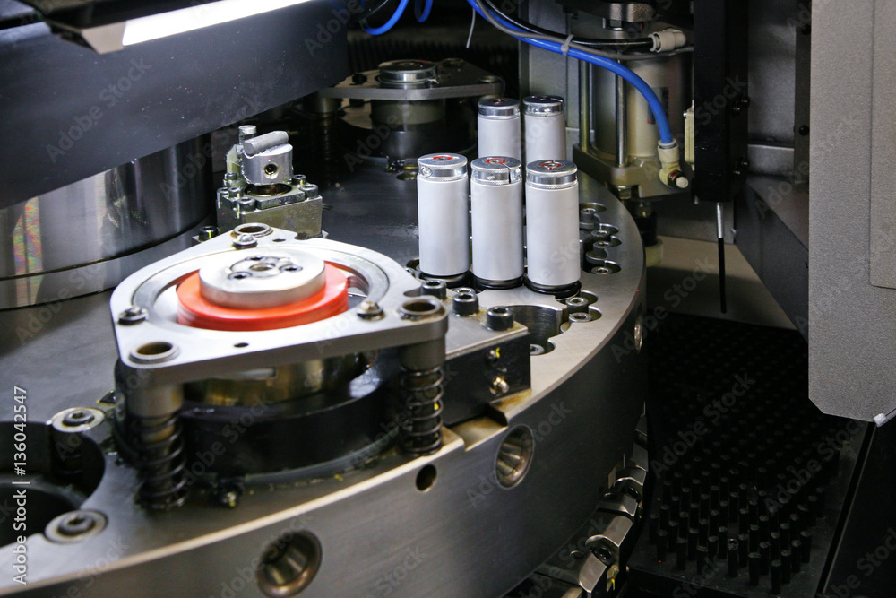 detail of cnc punching machine