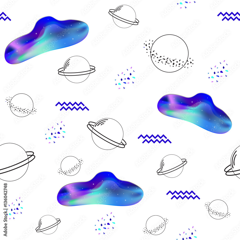 Abstract universe background. Vector illustration. 