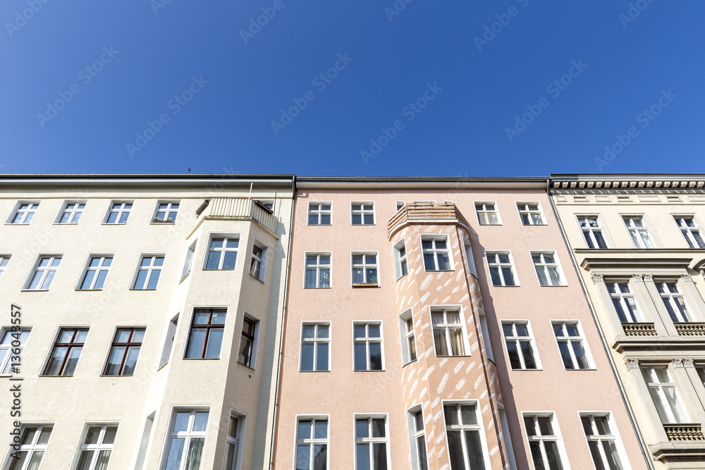 facade of old houses in Berlin Kreuzberg