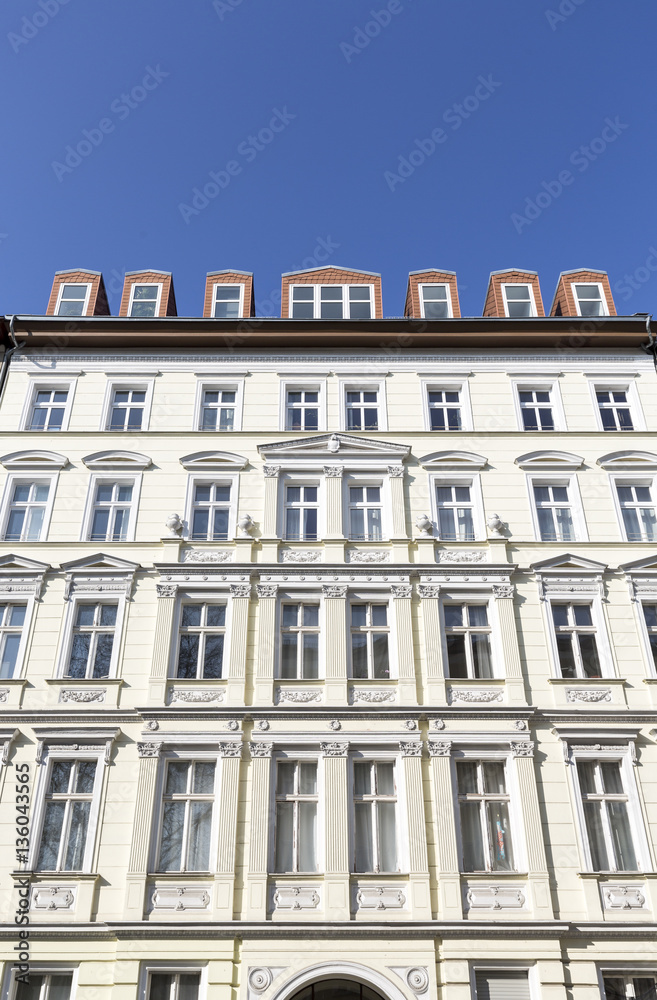 facade of old houses in Berlin Kreuzberg