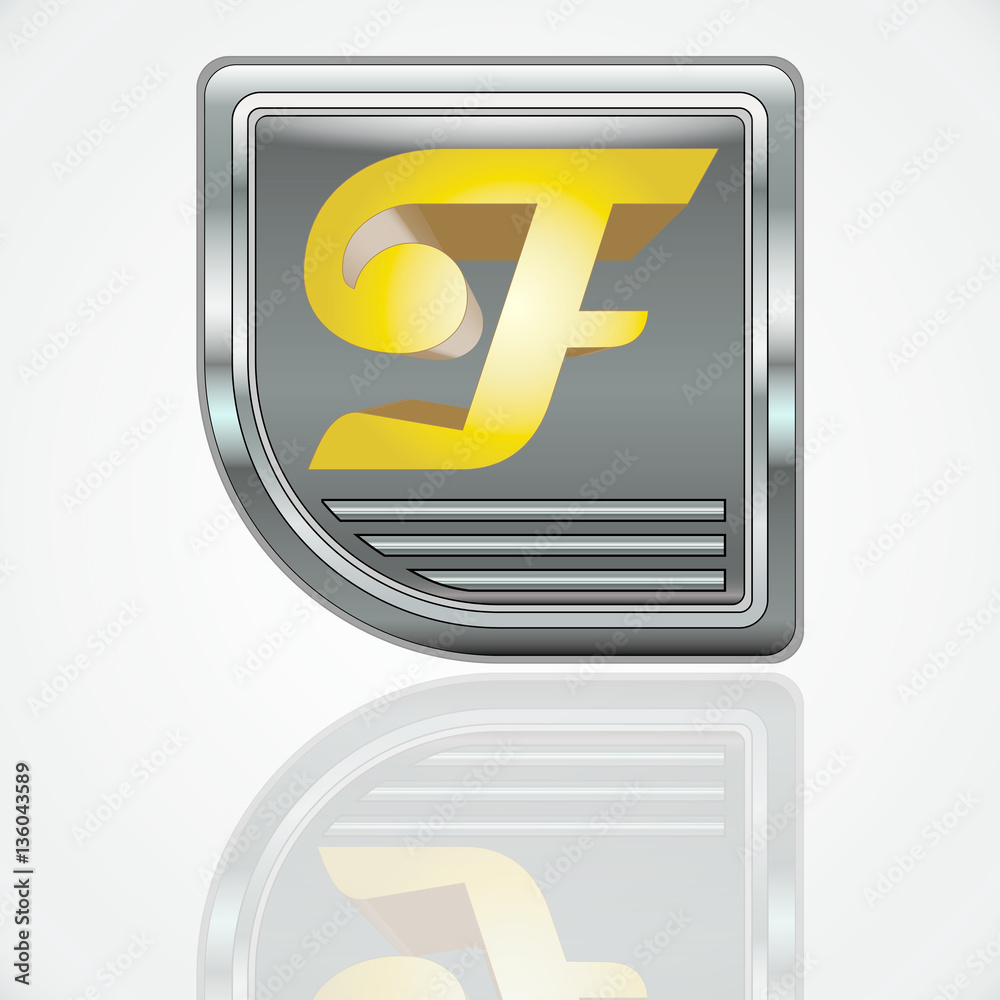 F Rundquadrat Gold F Rundquadrat Gold