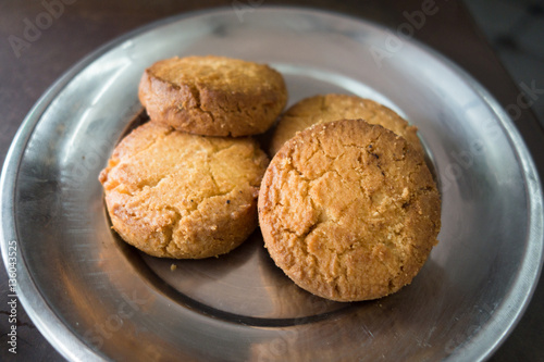 Osmania Biscuit is a popular snack in Hyderabad, Telangana.It is named after the last ruler of Hyderabad State, Mir Osman Ali Khan. photo