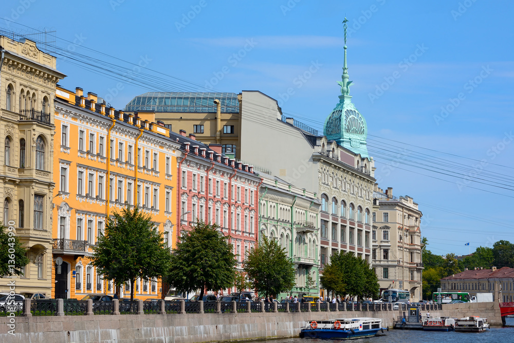 Saint Petersburg, embankment of the river Moika