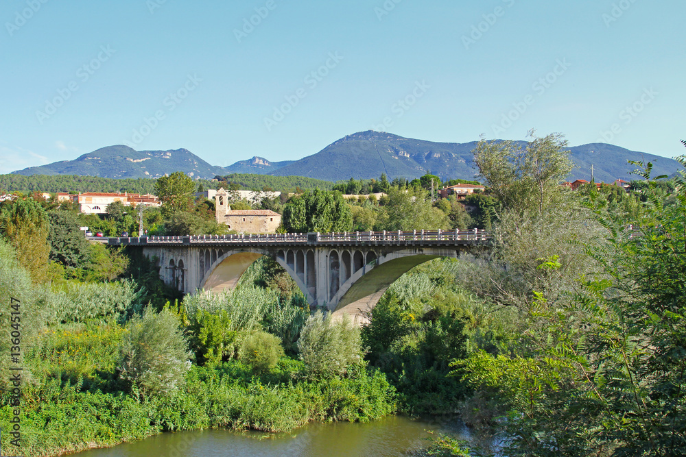 Bridge in Besalu village (Catalonia, Spain)