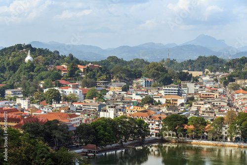 View of Kandy in Sri Lanka