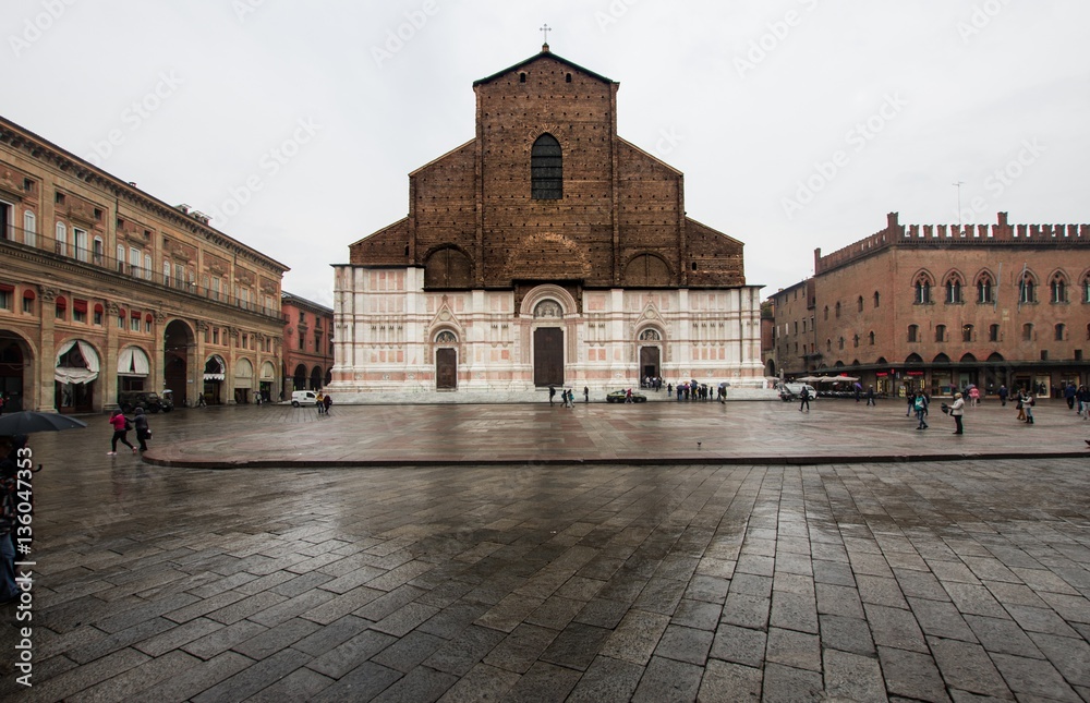 Basilica di San Petronio e piazza Maggiore,Bologna 