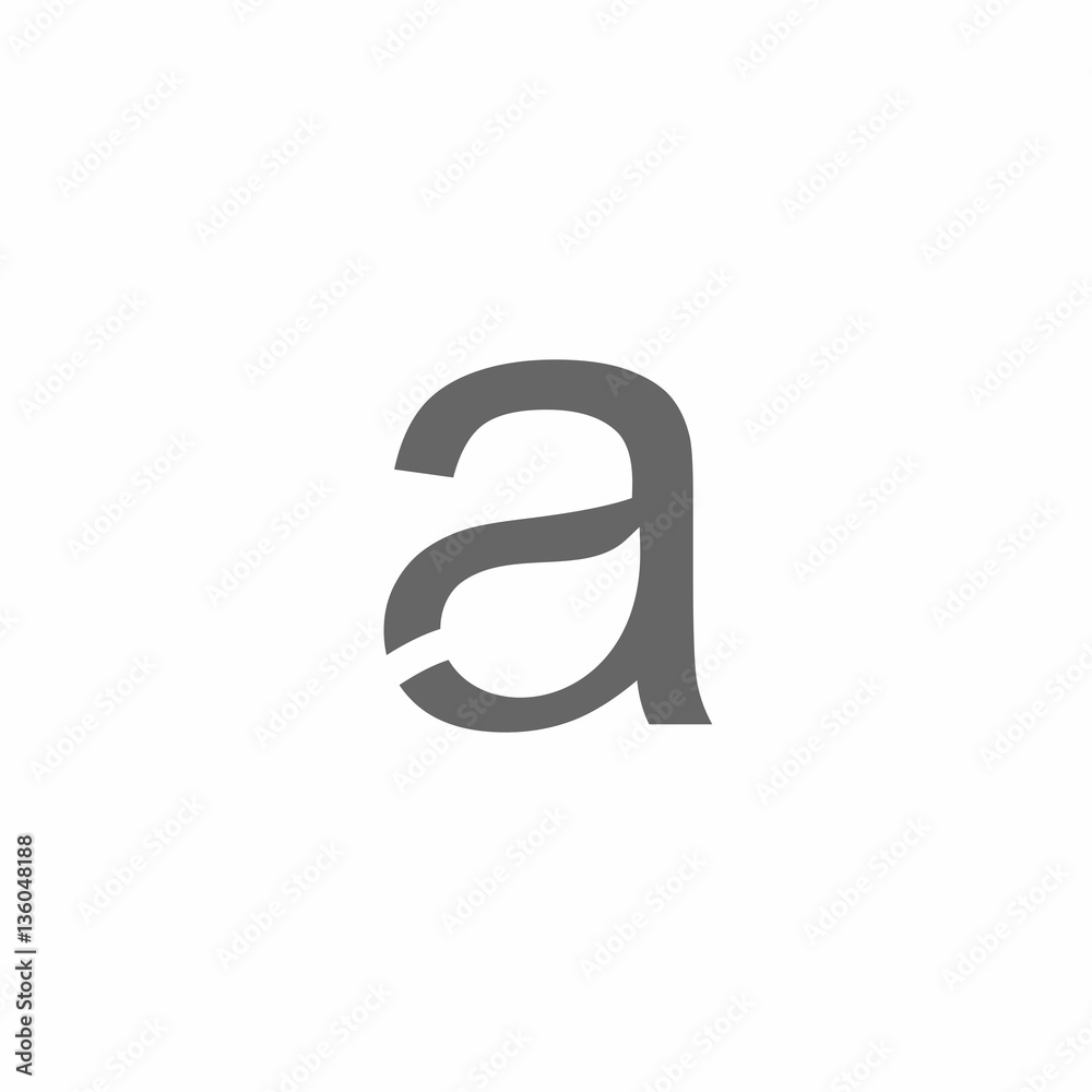 Abc Letter with Negative Leaf Logo Vector Abc Letter with Negative Leaf Logo Vector