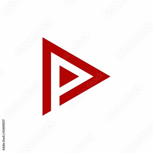 P Letter Initial Logo Vector Free Download P Letter Initial Logo Vector - GFXLoad