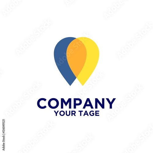 Drops Icon Water Oil Logo Vector