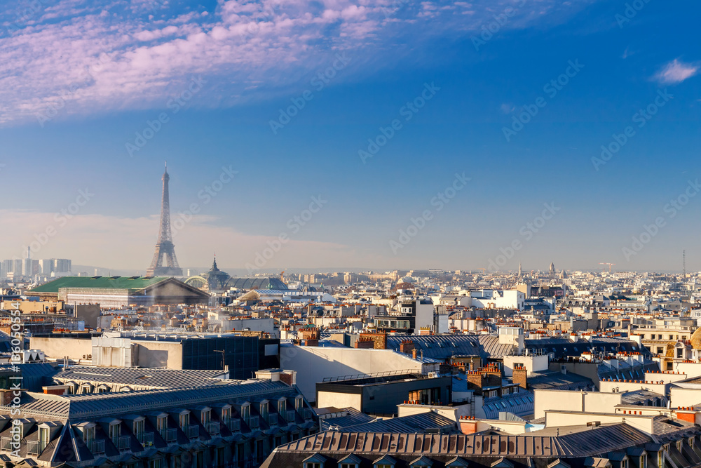 Obraz premium Paris. Aerial view of the city.