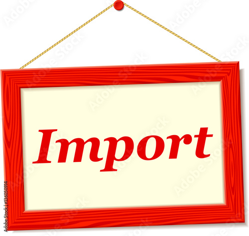 signboard with important text