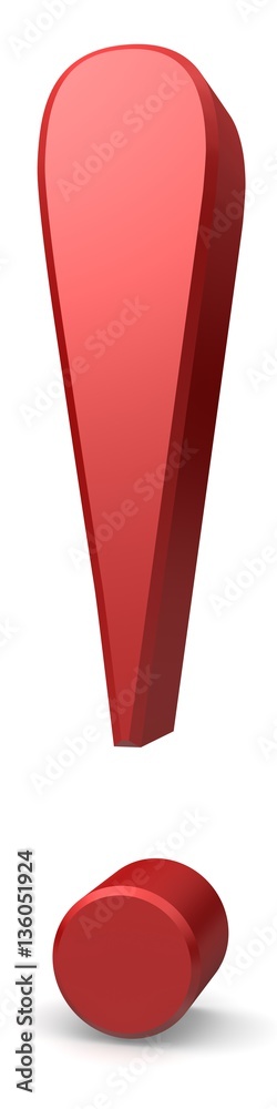 warning sign red 3d warning sign red 3d