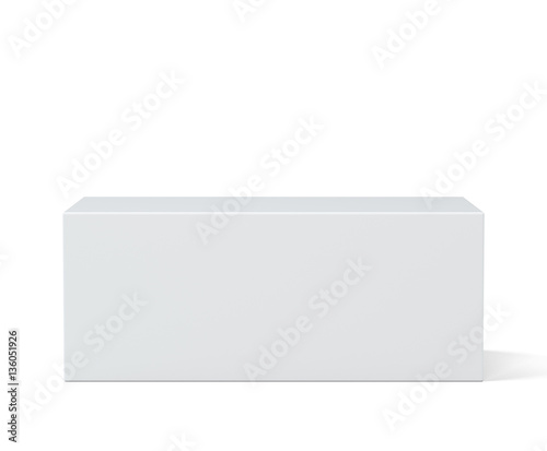 Pedestal. Simple template for an advertisement or web design. 3d rendering isolated on white background
