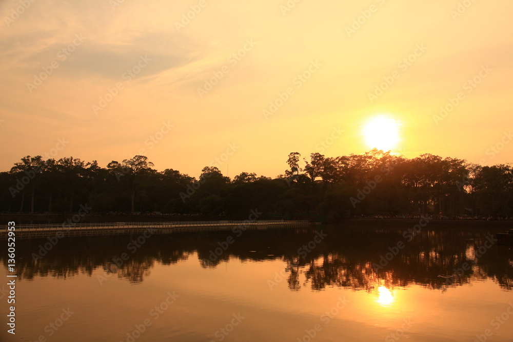 Angkor Wat at Sunset, Cambodia Angkor Wat at Sunset, Cambodia